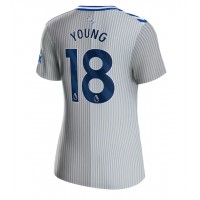 Camisa de Futebol Everton Ashley Young #18 Equipamento Alternativo Mulheres 2023-24 Manga Curta